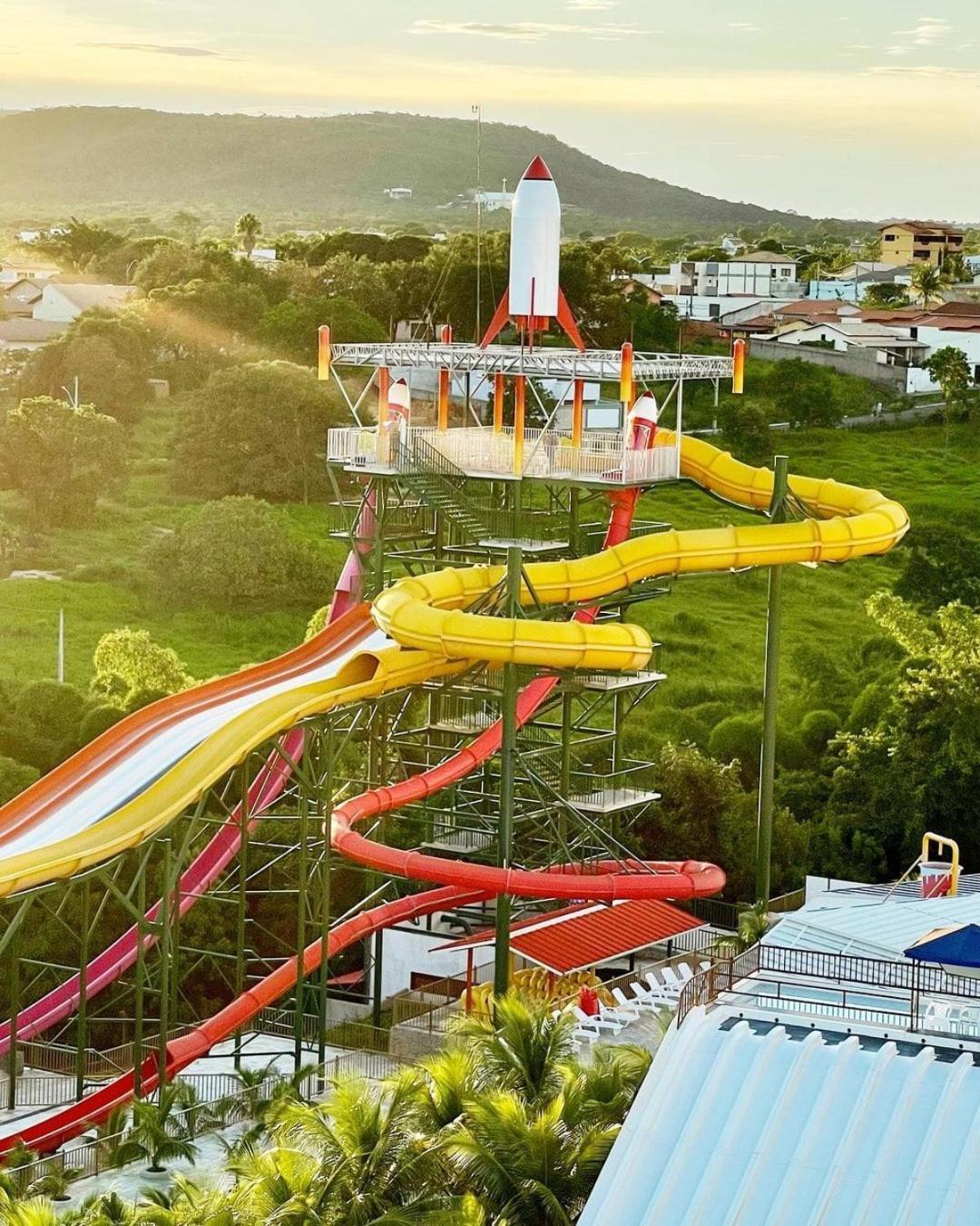 Hotel Spazzio Diroma Cafe Da Manha E Acesso Ao Acqua Park Caldas Novas Exteriör bild